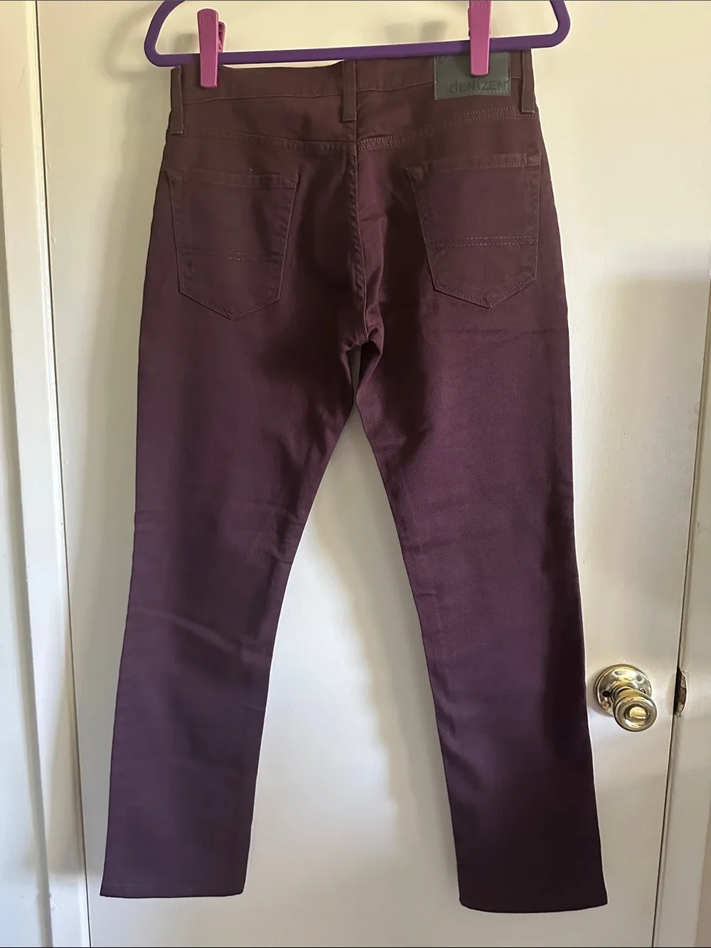 Denizen from Levi's 216 Skinny Fit Pants - Eggplant Purple